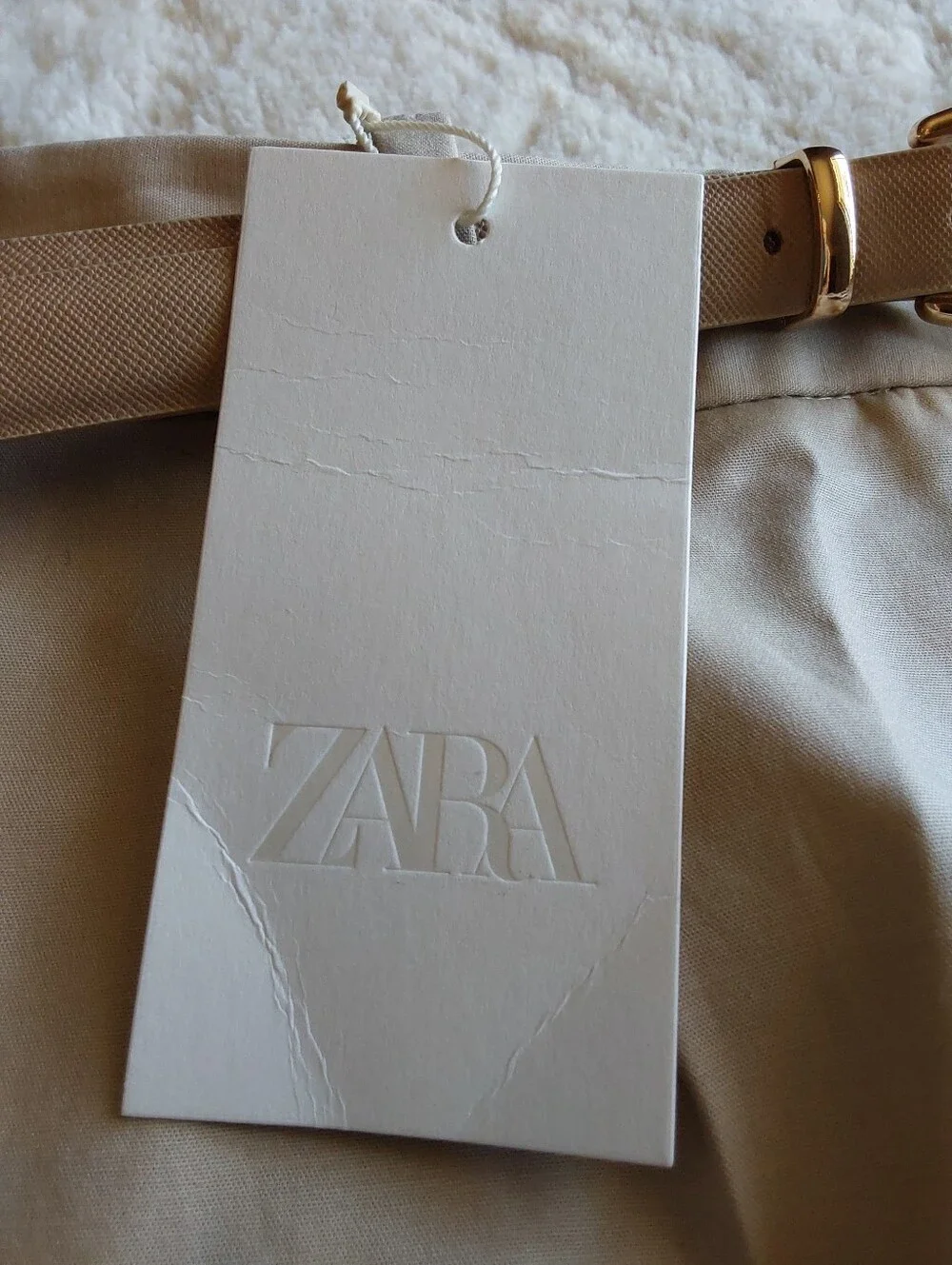 🌺 NWT Zara High-Waist Tailored Dress Shorts with Belt - Picture 8 of 9